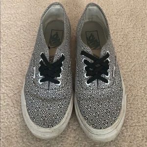 Geometric print vans